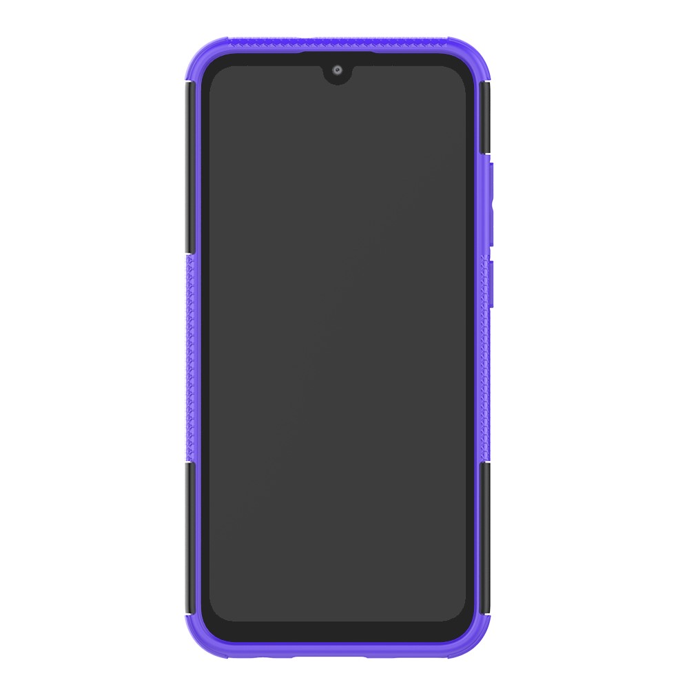 Anti-Rutsch-PC + TPU Hybrid-Kickstand-Schutzhülle Für Huawei P Smart (2019) / P Smart + (2019) - Lila-4