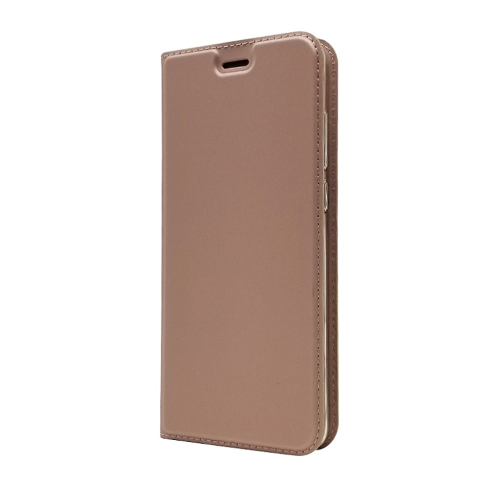 Auto-absorbed Stand Leather Cover with Card Slot for Huawei P30 - Rose Gold-7