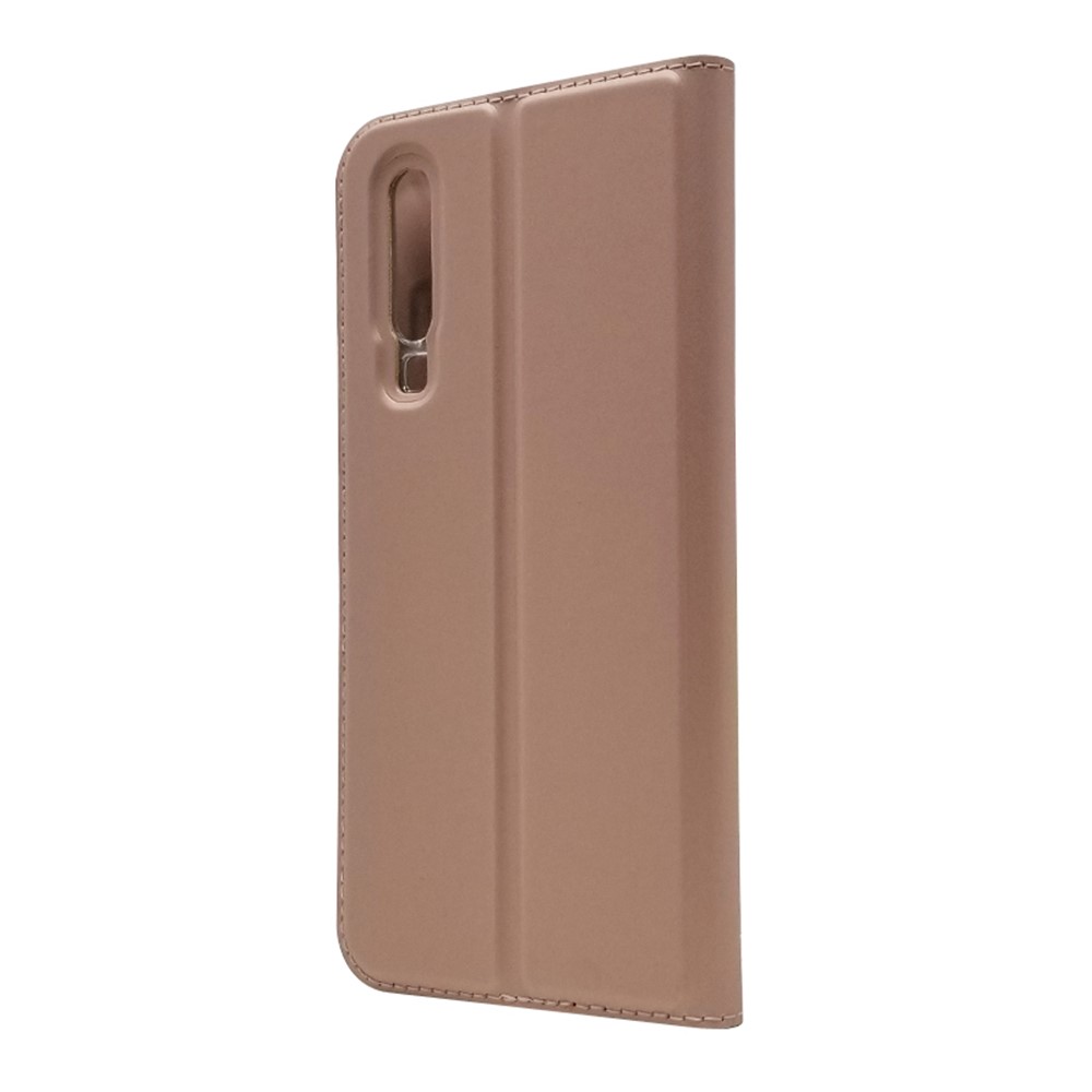 Auto-absorbed Stand Leather Cover with Card Slot for Huawei P30 - Rose Gold-8