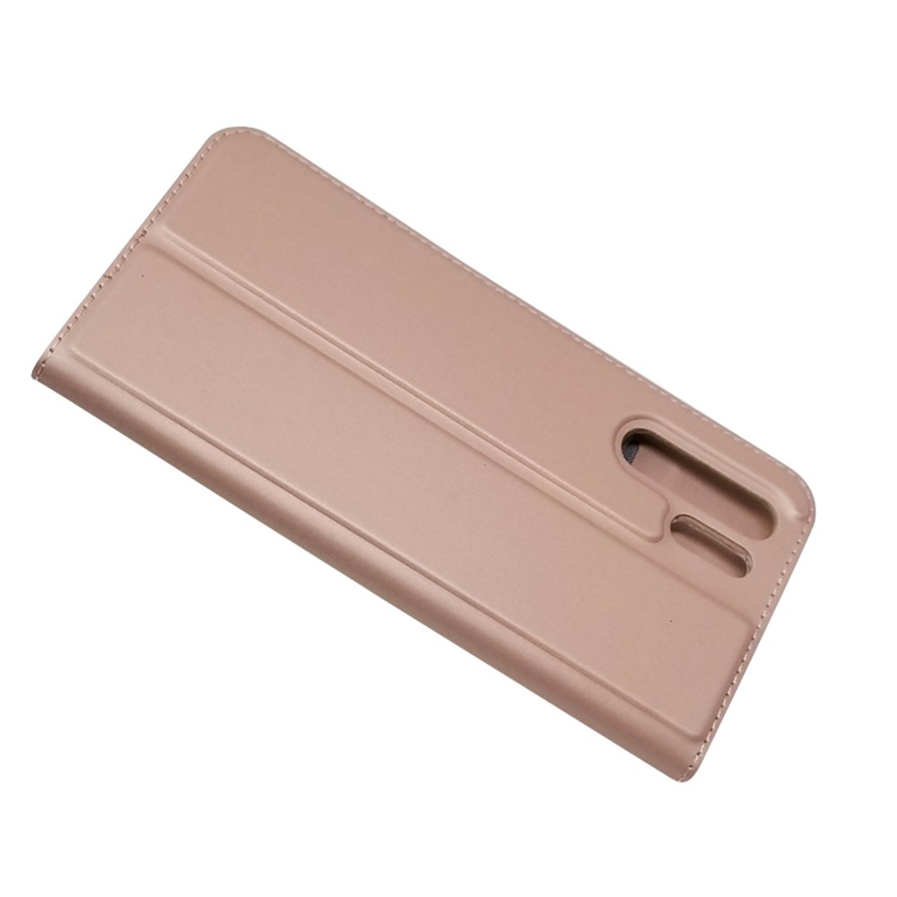 Auto-absorbed Stand Leather Casing with Card Holder for Huawei P30 Pro - Rose Gold-4