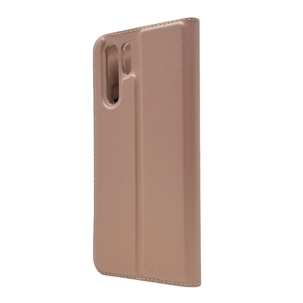 Auto-absorbed Stand Leather Casing with Card Holder for Huawei P30 Pro - Rose Gold-8