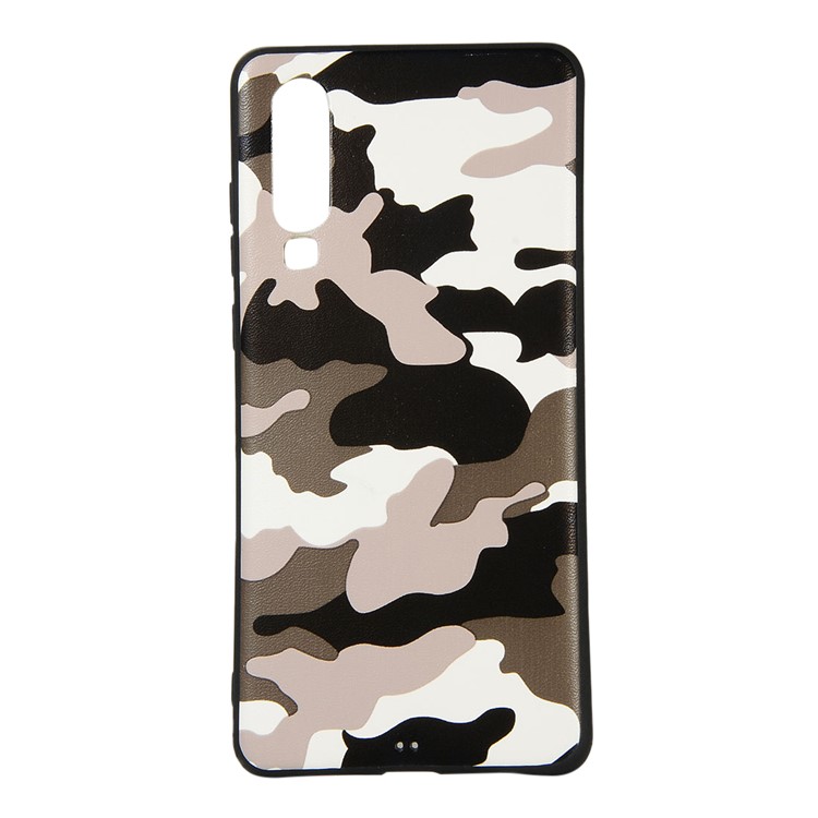 Camouflage Pattern TPU Protection Mobile Phone Shell for Huawei P30 - White-2