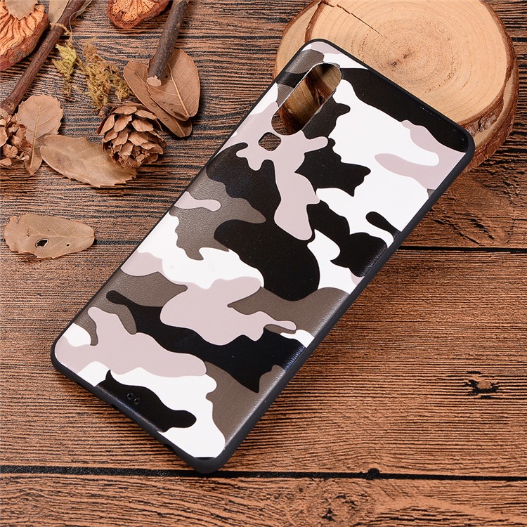 Camouflage Pattern TPU Protection Mobile Phone Shell for Huawei P30 - White-6