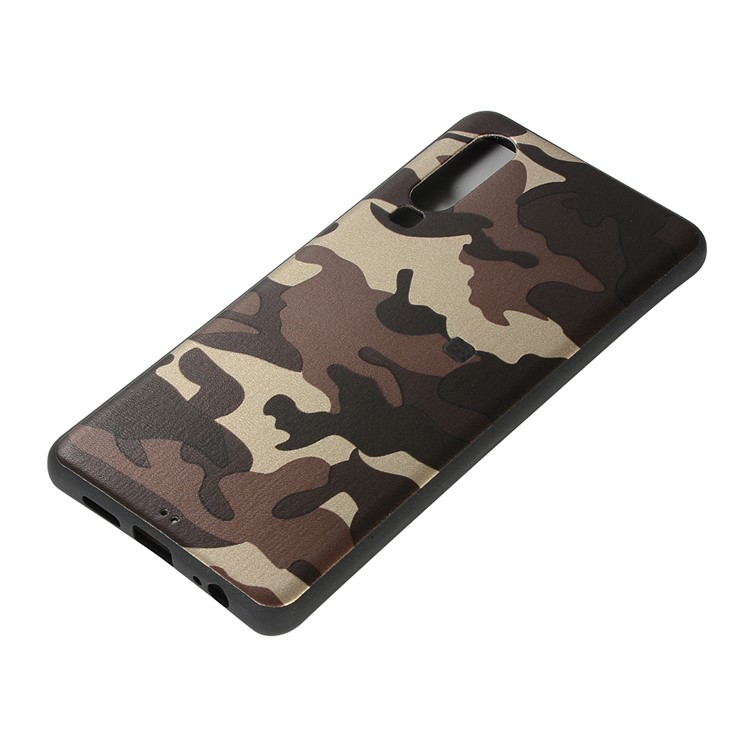 Camouflage Pattern TPU Cell Phone Case Cover for Huawei P30 - Brown-3