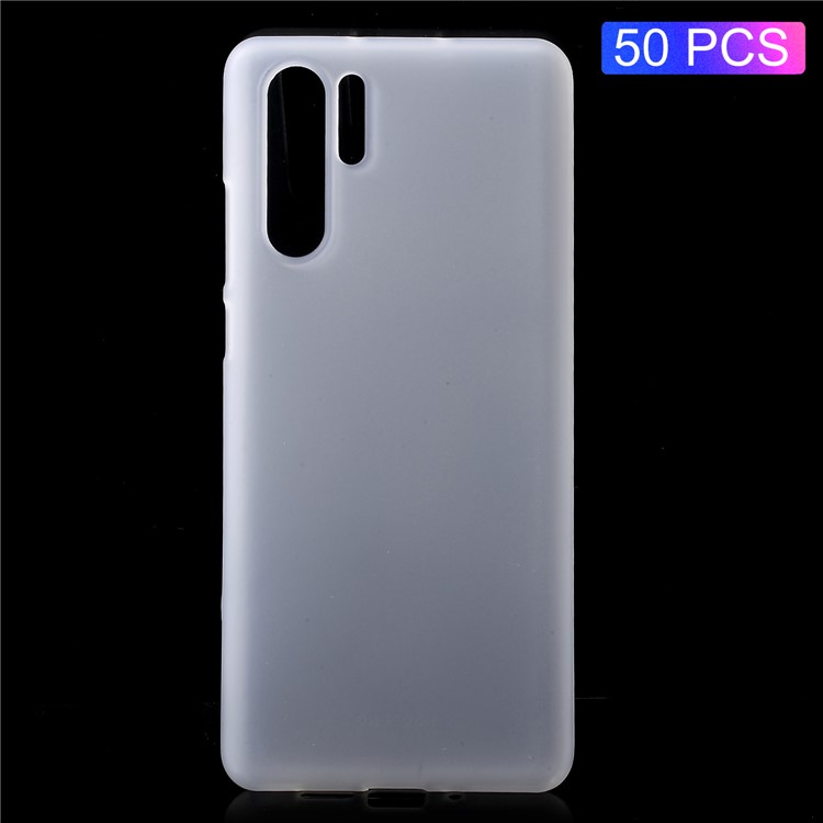 50 Шт. / Упак. Двусторонний Матовый Чехол Для ТПУ Аксессуар Для Huawei P30 Pro - Белый-1
