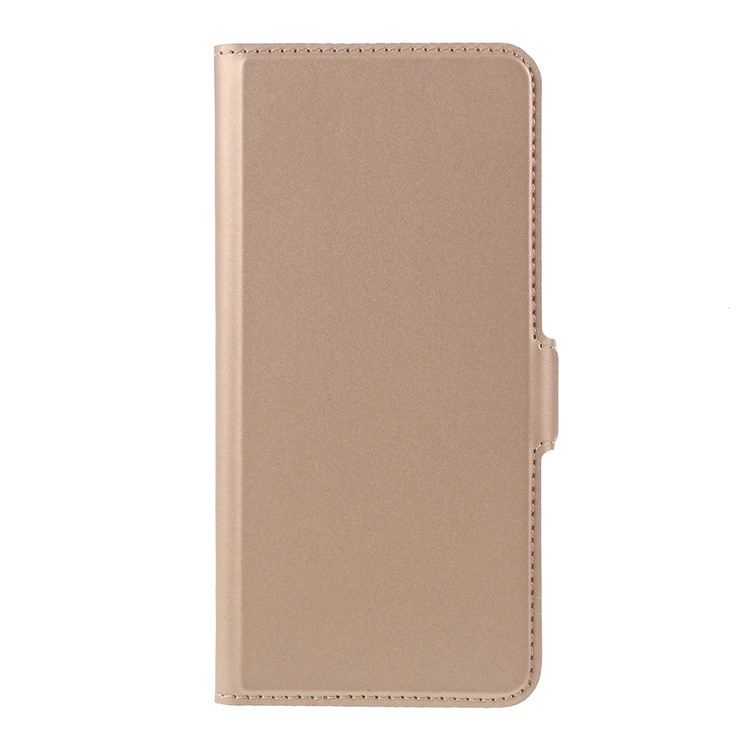 Magnetic Adsorption Leather Flip Stand Casing with Card Slot for Huawei P30 Lite - Gold-3