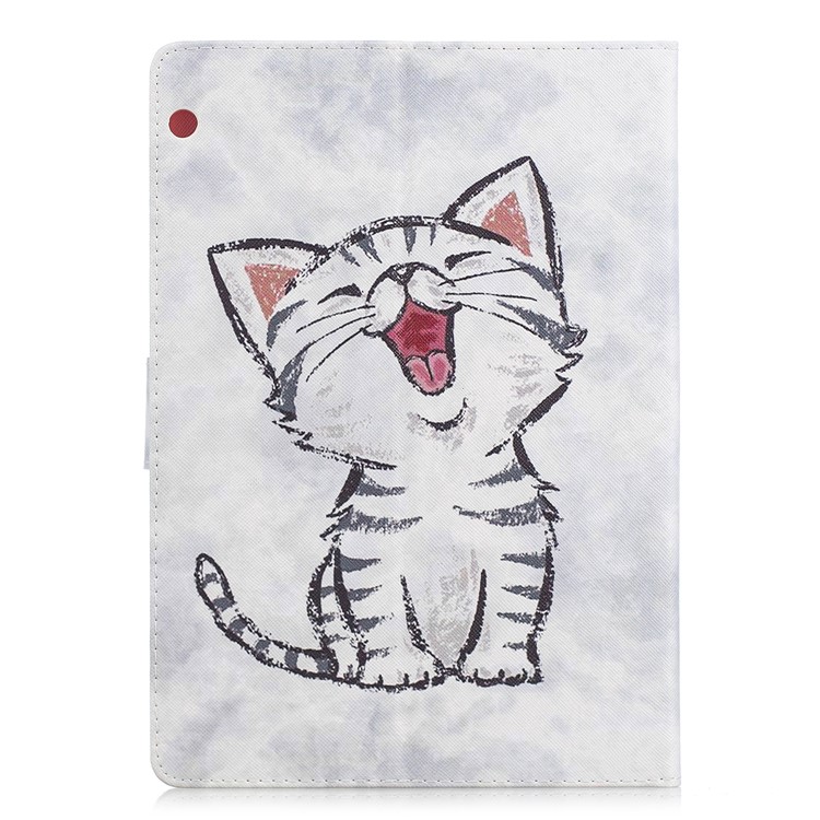 Pattern Printing PU Leather Wallet Stand Shell for Huawei MediaPad T3 10 - Cat Pattern-2