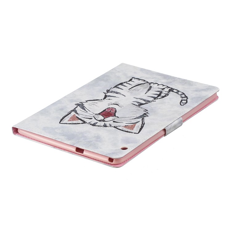 Pattern Printing PU Leather Wallet Stand Shell for Huawei MediaPad T3 10 - Cat Pattern-4