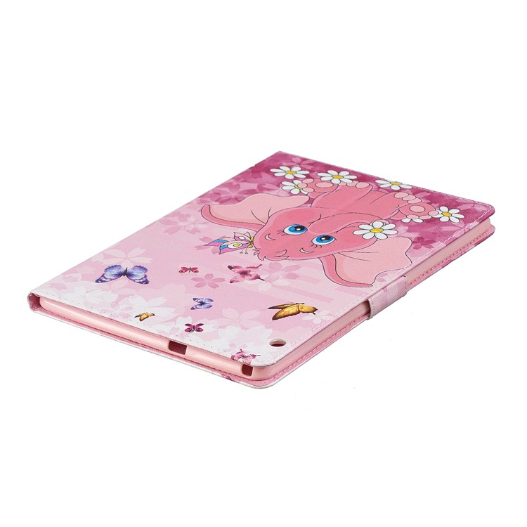 Padrão De Impressão PU Folio Fólio De Couro Para Huawei Mediapad T3 10 - Elefante-4