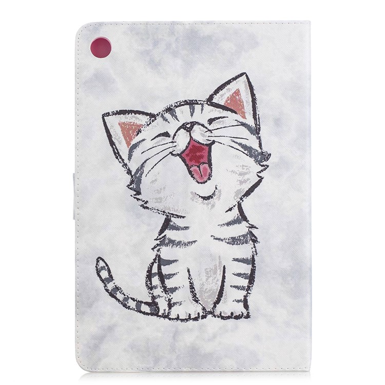 Pattern Printing PU Leather Protection Case for Huawei MediaPad M5 10.8 - Cat Pattern-2