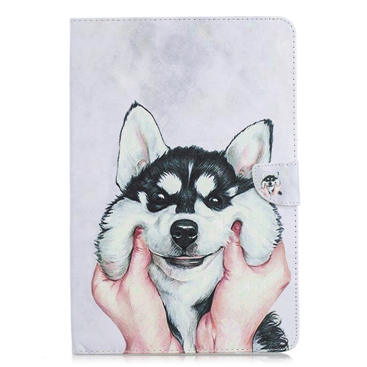 Pattern Printing PU Leather Flip Shell with Stand for Huawei MediaPad M5 10.8 - Husky-1