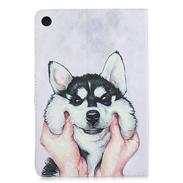 Pattern Printing PU Leather Flip Shell with Stand for Huawei MediaPad M5 10.8 - Husky-2