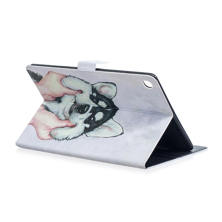 Pattern Printing PU Leather Flip Shell with Stand for Huawei MediaPad M5 10.8 - Husky-5