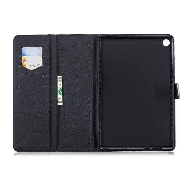 Pattern Printing PU Leather Flip Shell with Stand for Huawei MediaPad M5 10.8 - Husky-6