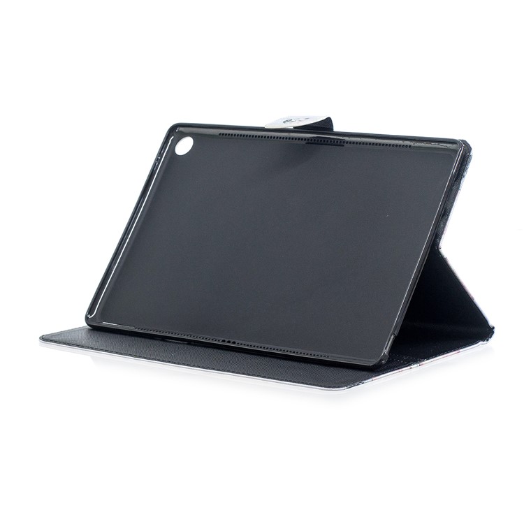 Pattern Printing PU Leather Flip Shell with Stand for Huawei MediaPad M5 10.8 - Husky-7