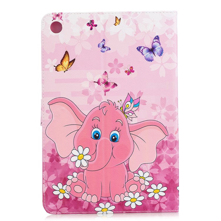 Pattern Printing PU Leather Tablet Cover with Card Slots for Huawei MediaPad M5 10.8 - Elephant-2