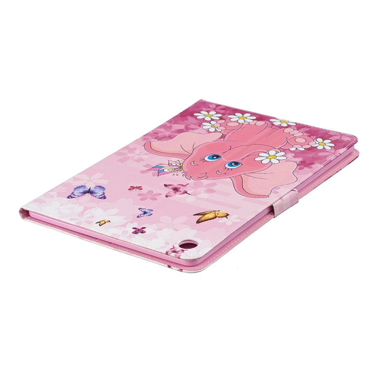 Pattern Printing PU Leather Tablet Cover with Card Slots for Huawei MediaPad M5 10.8 - Elephant-4