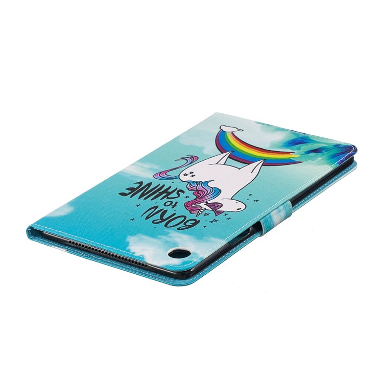 Pattern Printing PU Leather Wallet Stand Cover for Huawei MediaPad M5 8 (8.4-inch) - Unicorn Pattern-4