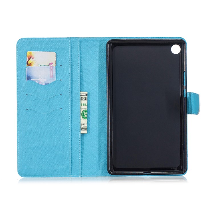 Pattern Printing PU Leather Wallet Stand Cover for Huawei MediaPad M5 8 (8.4-inch) - Unicorn Pattern-6