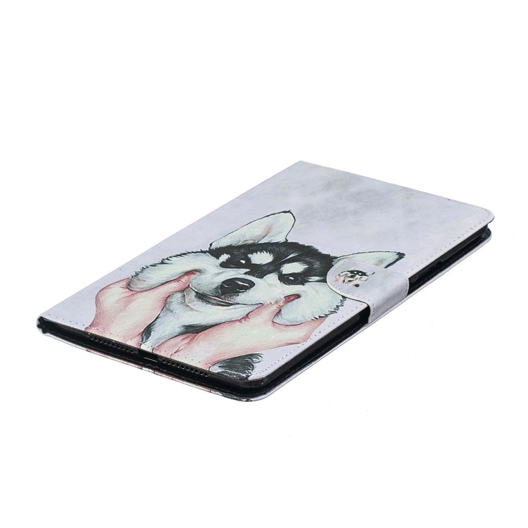 Pattern Printing PU Leather Flip Shell with Card Holder for Huawei MediaPad M5 8 (8.4-inch) - Husky-3