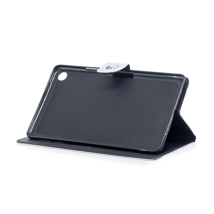 Pattern Printing PU Leather Flip Shell with Card Holder for Huawei MediaPad M5 8 (8.4-inch) - Husky-7