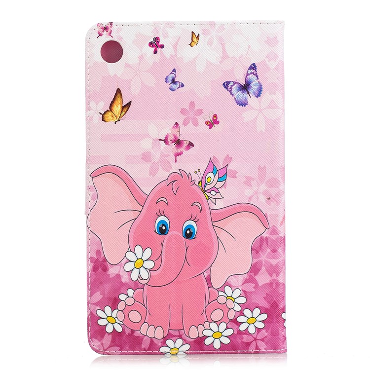 Pattern Printing PU Leather Protection Tablet Case Cover for Huawei MediaPad M5 8 (8.4-inch) - Elephant-2