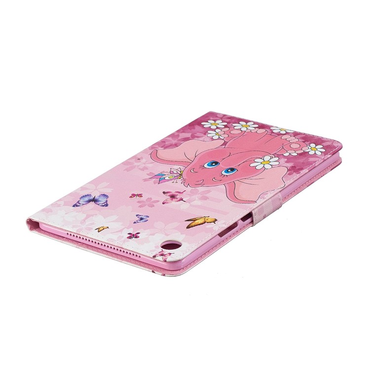 Pattern Printing PU Leather Protection Tablet Case Cover for Huawei MediaPad M5 8 (8.4-inch) - Elephant-4