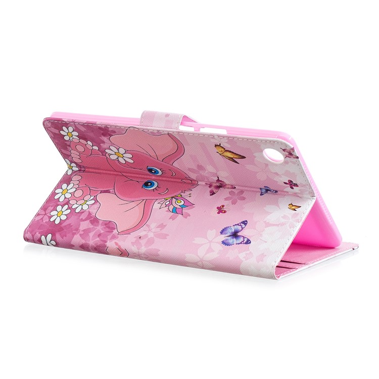 Pattern Printing PU Leather Protection Tablet Case Cover for Huawei MediaPad M5 8 (8.4-inch) - Elephant-5