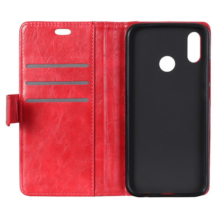 Rivet Decor Stand Wallet Leather Mobile Cover for Huawei P30 Lite/nova 4e/P30 Lite New Edition - Red-6
