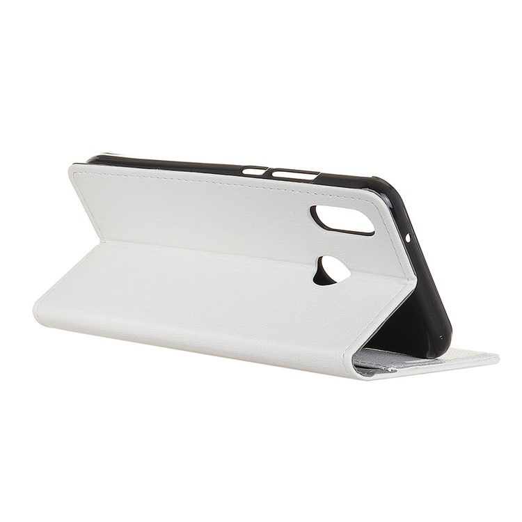 PU Leather Wallet Stand Mobile Phone Cover for Huawei P30 Lite/nova 4e/P30 Lite New Edition - White-5