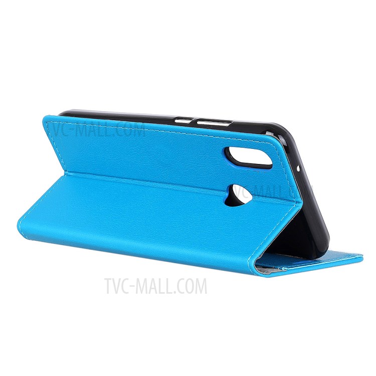 PU Leather Wallet Stand Phone Casing Cover for Huawei P30 Lite/nova 4e/P30 Lite New Edition - Blue-5