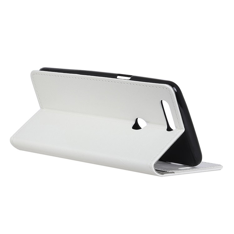 Crazy Horse Stand Leather Protective Cover for Huawei Honor View 20 - White-5
