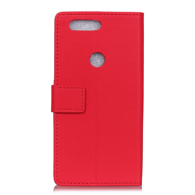 Carteira De Couro PU Stand Telefone Invólucro Para Huawei Honor Vista 20 - Vermelho-2
