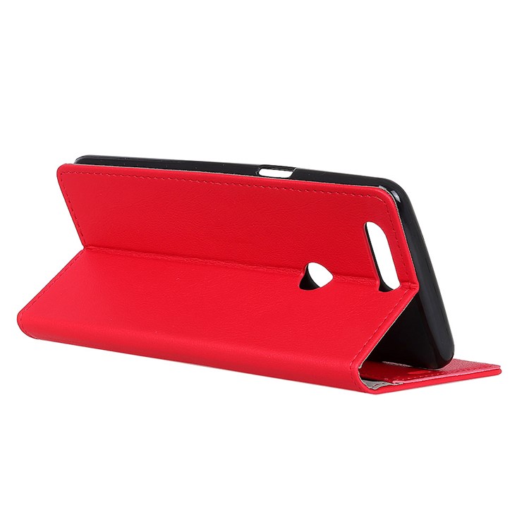 Carteira De Couro PU Stand Telefone Invólucro Para Huawei Honor Vista 20 - Vermelho-4