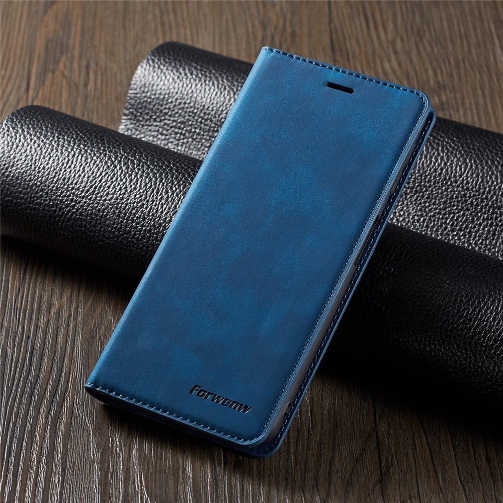 FORWENW Cell Phone Leather Wallet Case for Huawei P30 Pro - Blue-1
