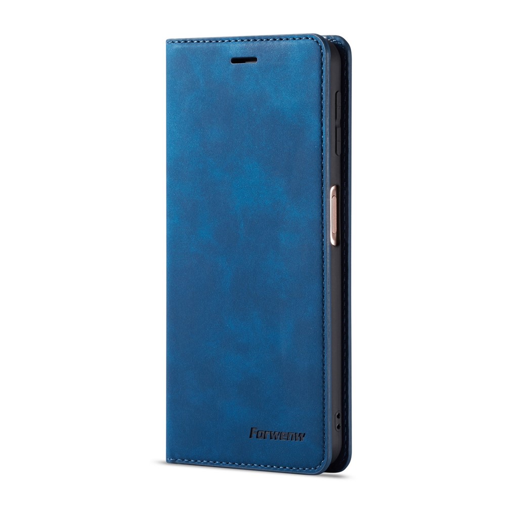 FORWENW Cell Phone Leather Wallet Case for Huawei P30 Pro - Blue-2