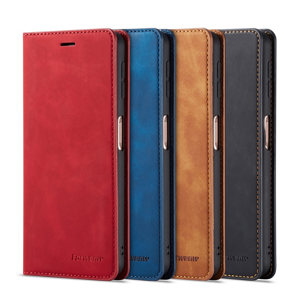 FORWENW Fantasy Series Silky Touch Leather Wallet Case for Huawei P30 - Black-3