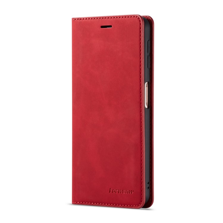 FORWENW Fantasy Series Silky Touch Leather Wallet Cover for Huawei P30 - Red-2