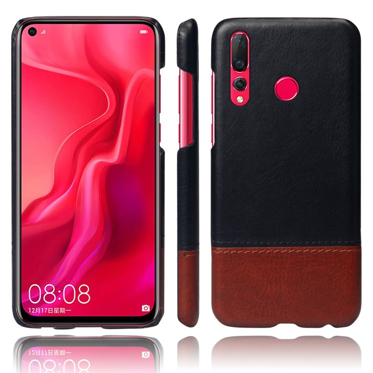 KSQ Bi-color Splicing PU Leather Coated PC Case Shell for Huawei nova 4-1