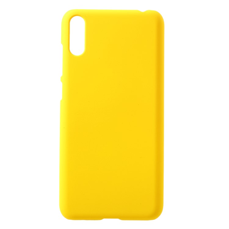 Custodia Rigida Gommata Per Huawei Enjoy 9 / Y7 Pro (2019) - Giallo-1