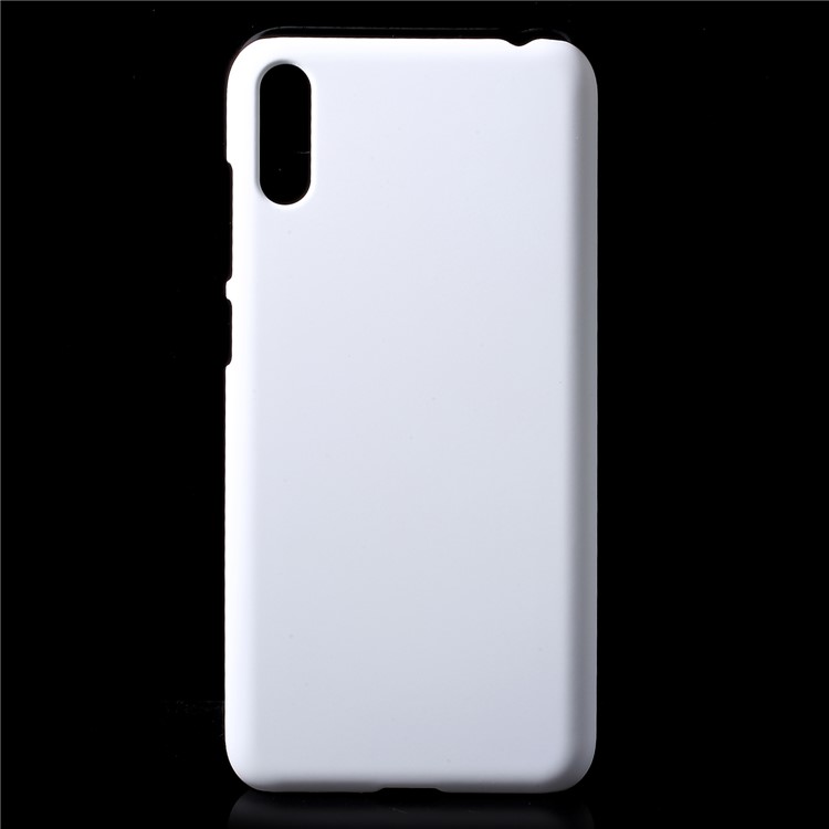 copertura Rigida In Gomma Per PC Per Huawei Enjoy 9 / Y7 Pro (2019) - Bianca-1