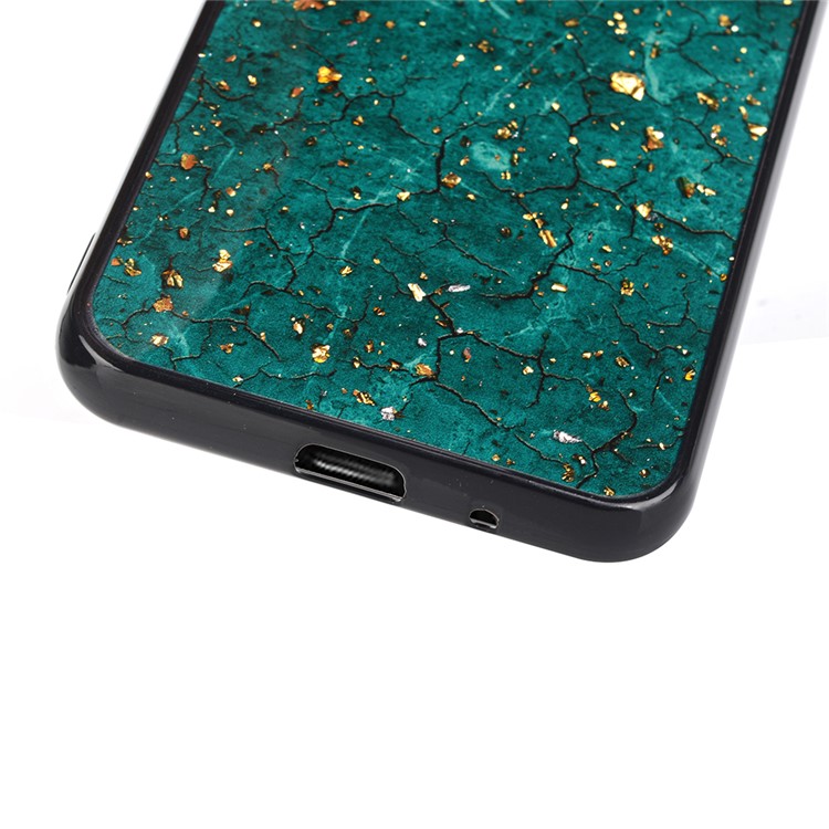 Epoxy Gold-stamping TPU Cell Phone Cover for Huawei Y5 (2018) - Green-9