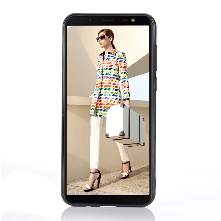 Epoxy Gold-stamping TPU Mobile Case for Huawei Y5 (2018) - White-2