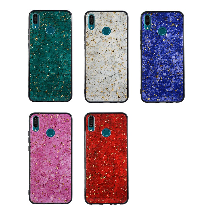 Epoxy Gold-stamping TPU Back Shell for Huawei Y9 (2019) / Enjoy 9 Plus - Green-10