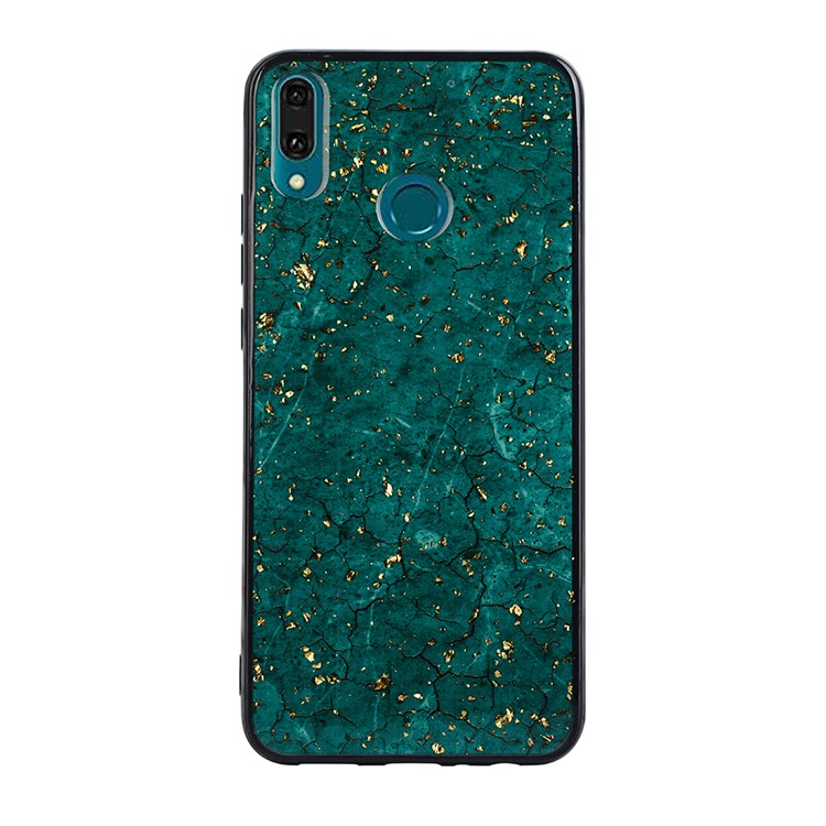 Epoxy Gold-stamping TPU Back Shell for Huawei Y9 (2019) / Enjoy 9 Plus - Green-5
