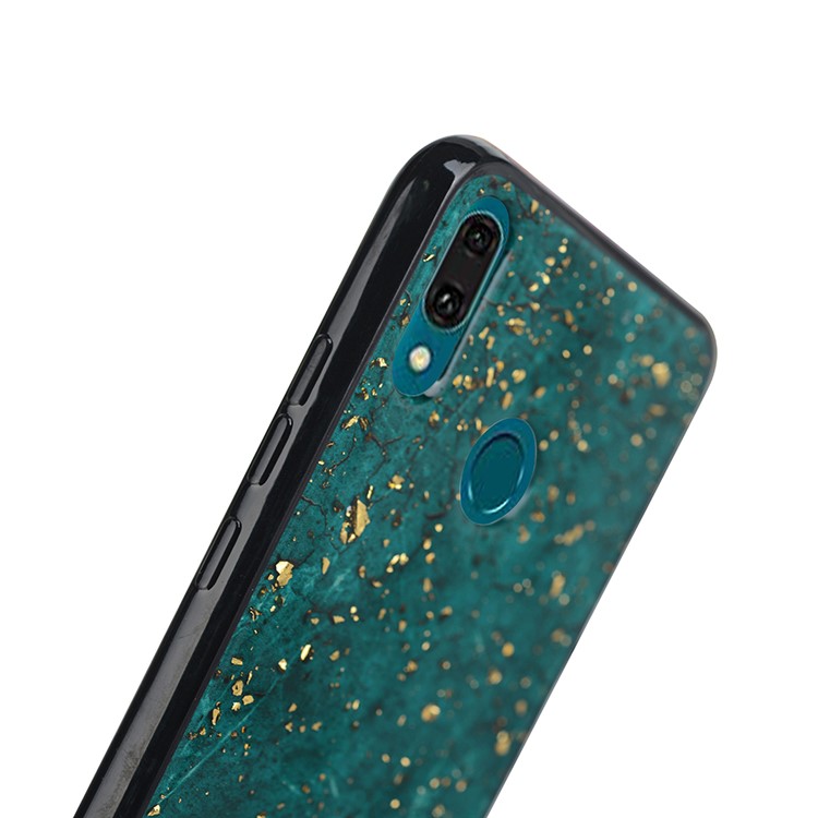 Epoxy Gold-stamping TPU Back Shell for Huawei Y9 (2019) / Enjoy 9 Plus - Green-7