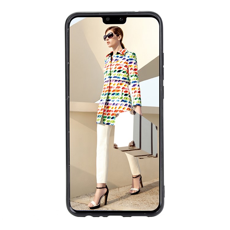 Epoxy Gold-stamping TPU Back Shell for Huawei Y9 (2019) / Enjoy 9 Plus - Green-9