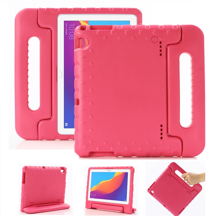 Kinder Safe Eva Foam Stoßfest Schutzhülle Mit Griffständer Für Huawei Mediapad T5 10 - Rose-1