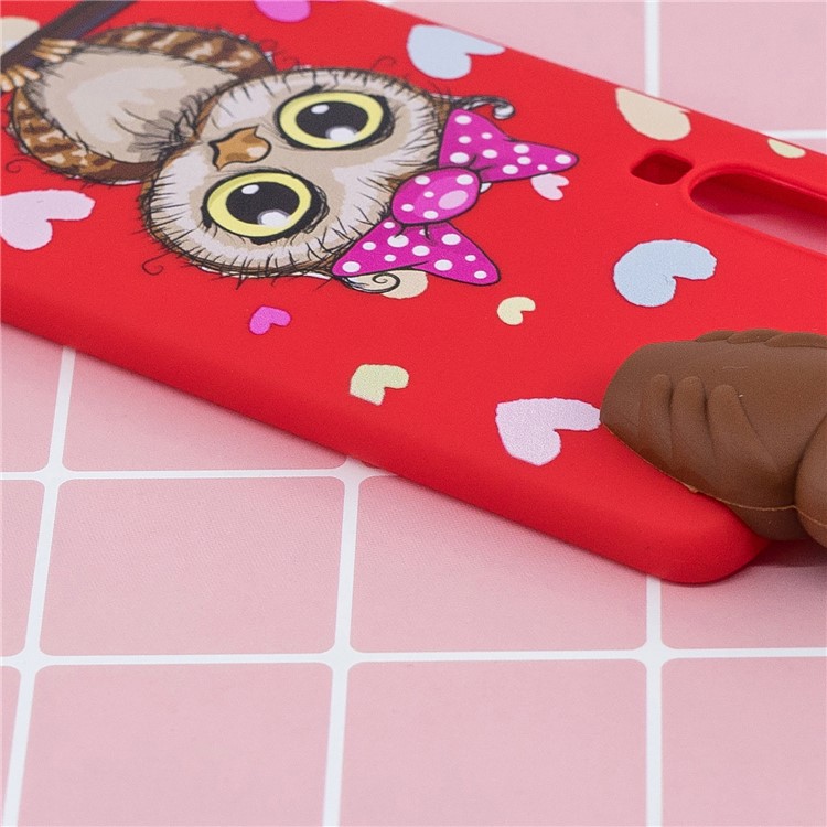 3D Cute Doll Pattern Printing TPU Case for Huawei P30 - Female Owl-10