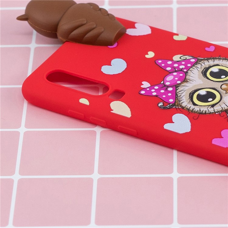 3D Cute Doll Pattern Printing TPU Case for Huawei P30 - Female Owl-8